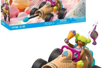 Playmobil Fun Stars Racing ice cream cone Toy from 4 years Gift for children Toy car With pull-back motor & shooting function 71717