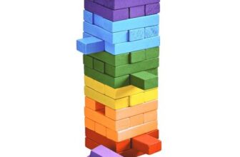Rainbow Building Blocks – 3 in 1 Wooden Toy