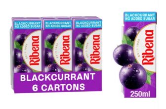 Ribena Blackcurrant Juice Drink 250ml Multipack 6