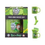 Rick and Morty Mug and Sock Set, Microwave Safe