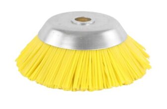 S&R Cone Weed Brush, 200×25.4mm, Nylon Bristles, Grass Trimmer