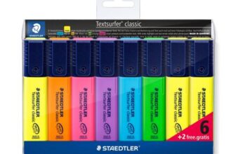 STAEDTLER Textsurfer Highlighter Pack, Chisel Tip, 8 Neon Colors