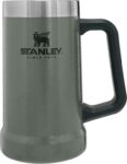 STANLEY 1913 Adventure Vacuum Beer Stein Travel Mug, 0.7L, Hammertone Green