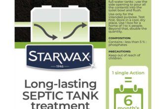 STARWAX – Long-Term Care Product for Septic Tanks – Anti-Odour and Anti-Clogging – For Homes and Holiday Homes – 500g 6 Months of Treatment