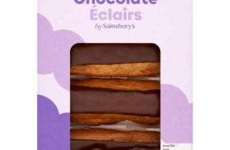 Sainsburys Belgian Chocolate Eclairs 4x34g – nectar price