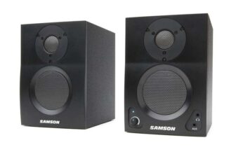 Samson MediaOne BT3 Active Studio Monitors Bluetooth Connectivity High-Definition Sound – Black 3 Inch Woofer