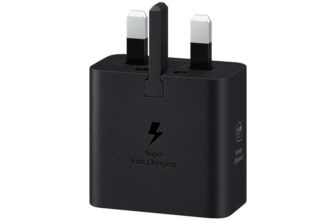 Samsung Galaxy Official 25W Super Fast Charging Travel Adapter (without USB-C to C Data Cable), Black