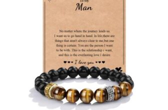 Seyaa Mens Tiger Eye Bracelet Gift for Him
