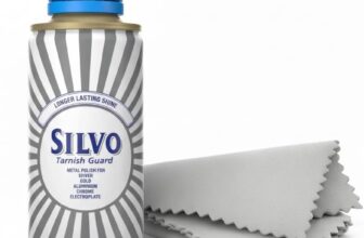 Silvo Silver Polish Liquid Kit (125ml) with 3 Microfibre Cleaning Cloths Jewellery Cleaner & Tarnish Guard Formula for Restoring Silverware, Cutlery, Gold, Chrome, Coins & Antiques