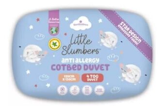 Slumberdown Little Slumbers Cot Bed Duvet – 4 Tog