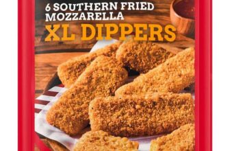 TGI Fridays 6 Southern Fried Mozzarella XL Dippers 228g