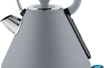 Tower T10079GRY Sera Pyramid Kettle with Smoked Black Trim, 1.7L, 3KW, Grey