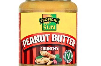 Tropical Sun Crunchy Peanut Butter, 340g (S&S £1.51)