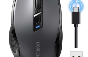 UGREEN wireless mouse: BTUSB, rechargeable, silent, ergonomic, 5 DPI, for PC/Mac/tablet Ugreen / FBA
