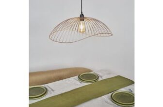 ValueLights Covelas Copper Wavy Wire Pendant Shade