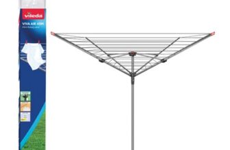 Vileda 4 Arm Rotary Dryer, Outdoor Clothes Airer
