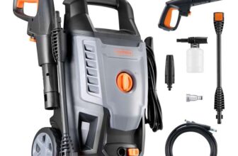 VonHaus Portable Pressure Washer 1600W 130 Bar Max Water Pressure – Sold & Shipped by Vonhaus UK