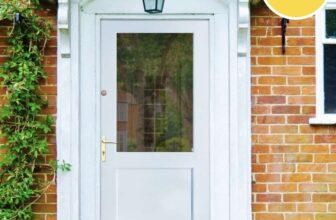 W hite Fibre 2XG Double Glazed Clear Glass External Door 1981 x 762mm
