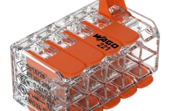 WAGO 221-420 Compact Splicing Connector, max. 4 mm², 10-conductor with levers, (Pack of 15)