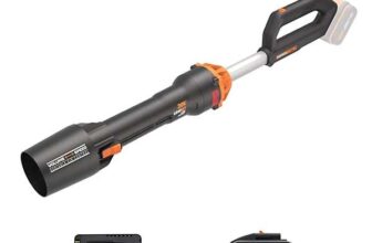 WORX Nitro WG543E 18V (20V Max) Cordless Leaf Blower – Brushless Motor 2.0 LeafJet with 4.0Ah Power Share Battery and Charger