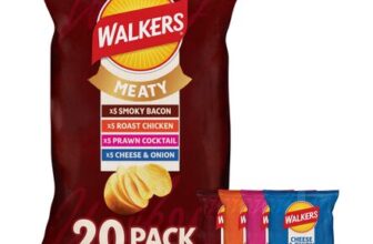Walkers Meaty Variety Multipack Crisps 20 X 25g
