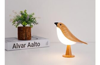 Xhope4u Cordless Bird Bedside LED Lamp with Touch Dimmer
