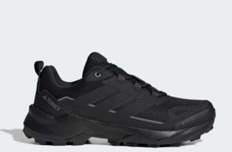 adidas Terrex Skychaser AX5 GORE-TEX Mens Hiking Shoes, Black/Carbon FREE Pair of Socks – Sizes 7 – 11.5 w/Code