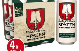 2 x Spaten Hells German Lager 4 x 440Ml ABV 5.2%