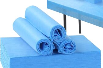 20pcs Disposable Bed Sheets, Massage Spa Sheets, Soft Non-Woven Fabric Massage Table Bed Sheet Protective Duvets for Beauty Salon, Spa, Massage, Hotels, Beautician, 180 x 80 cm (Blue)