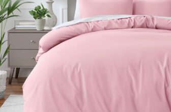 Bare Home Duvet Cover Set Super King Size – Premium 1800 Ultra-Soft Duvet Cover Set – Lightweight – Cooling Duvet Cover – Bed Duvet Cover with 2 Pillowcases (Super King, Light Pink)