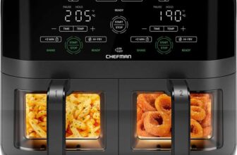 CHEFMAN 5.6L Dual Air Fryer (w/voucher) Sold by Chefman Direct, FBA