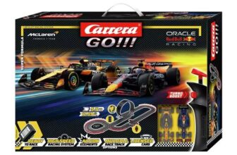 Carrera GO Super Formula F1 2025 Slot Racing Set Oracle Red Bull Racing M. Verstappen & McLaren L. Norris – Free C&C