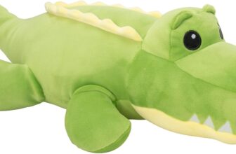 Cosy Cuddles Animal Plush Cushion Soft Weighted Plush Toy Pillow for Kids & Adults Cute Stuffed Animal Cushion for Anxiety ADHD Autism Stress Relief Crocodile, Pug, Unicorn 18M (Crocodile)
