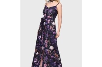 Cottage Chorus Maxi Dress BLACK/PURPLE