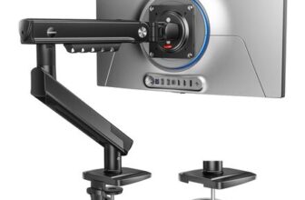 DEAL STACK – HUANUO Single Monitor Arm 13-32 Inch, Mechanical Spring, VESA 75/100
