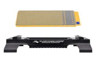 DMT WM8FC-WB 8-Inch Fine/Coarse DuoSharp Plus Bench Stone with Base – Grey