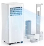 EUHOMY 7000 BTU Portable Air Conditioner 3-in-1 Cool/Fan/Dehumidify Sleep Mode & Remote Control 24H Timer – Sold by EUHOMY UK Store