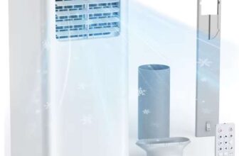 EUHOMY 7000 BTU Portable Air Conditioner 3-in-1 Cool/Fan/Dehumidify Sleep Mode & Remote Control 24H Timer – Sold by EUHOMY UK Store