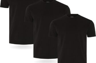 FM London 3/5-Pack Mens T Shirt – Premium Weight T-Shirts for Men with Lightly Fitted Design – Super Soft – Made with 100% Cotton – Stretch Fit for Any Occasion – Durable Comfort Fit