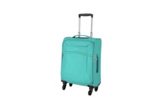 Featherstone 4 Wheel Soft Cabin-Size Suitcase – Turquoise