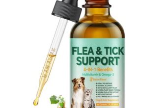 Flea & Tick Drops for Dogs & Cats with Omega-3