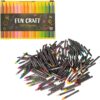 Fun Craft 150 Coloured Crayons Bulk Crayon Set for Kids Arts & Crafts Non Toxic Colouring Crayons for School Classroom Party Bags & Creative Drawing Art Supplies for Children & Toddlers Ages 3