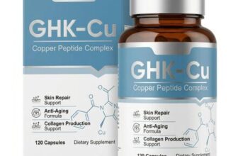 GHK-Cu Copper Peptide Supplement, 120 Capsules, Zinc-Free, 4-Month Supply