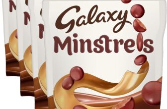 Galaxy Minstrels Milk Chocolate Pouch Bag 125g (Pack of 4)
