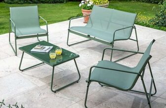 George Home Green Modern Metal Sofa Set – Free C&C