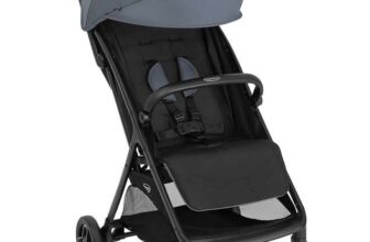 Graco Miravi Quick-Folding Travel Stroller Pushchair – Stormy (Grey), Also in Black. Free C&C