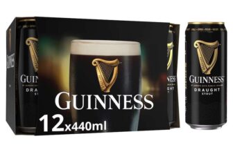 Guinness Draught Stout Beer 12 x 440ml Cans (Clubcard Price)