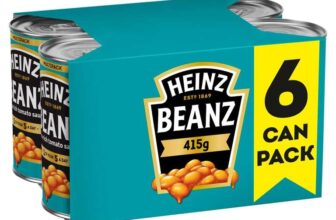Heinz Tinned Baked Beans in a Rich Tomato Sauce 6 X 415g (£3.59/£3.39 S&S)