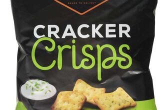 JACOBS Cracker Crisps Sour Cream and Chive Snacks Sharing Bag 150g (1.06-£1.19 S&S)