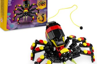 LEGO Creator 3in1 Wild Animals: Surprising Spider Toy – Transforms into a Scorpion Figure or a Snake – Building Set for Nature-Loving 7 Year Old Boys & Girls – Creative Birthday Gift – 31159